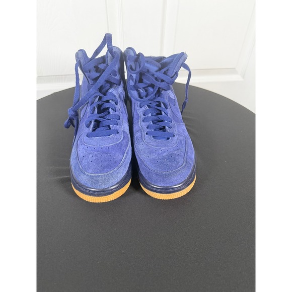 Nike Other - Nike Air Force 1 High WB GS Binary Blue Suede Gum Sole 807617-401 Kids Size 7Y